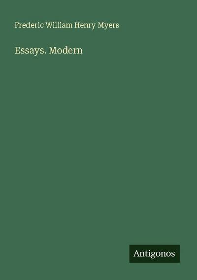 Essays. Modern