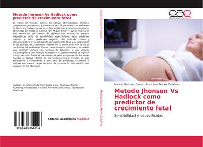 Metodo Jhonson Vs Hadlock como predictor de crecimiento fetal