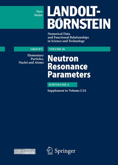 Neutron Resonance Parameters