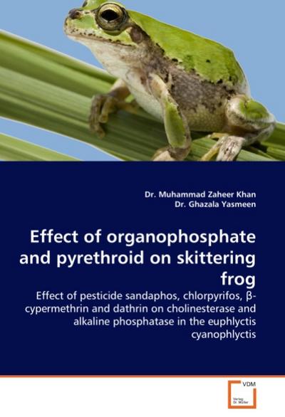 Effect of organophosphate and pyrethroid on skittering frog