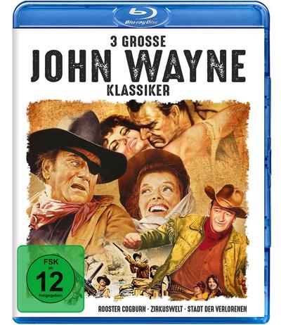 3 große John-Wayne-Klassiker, 3 Blu-ray