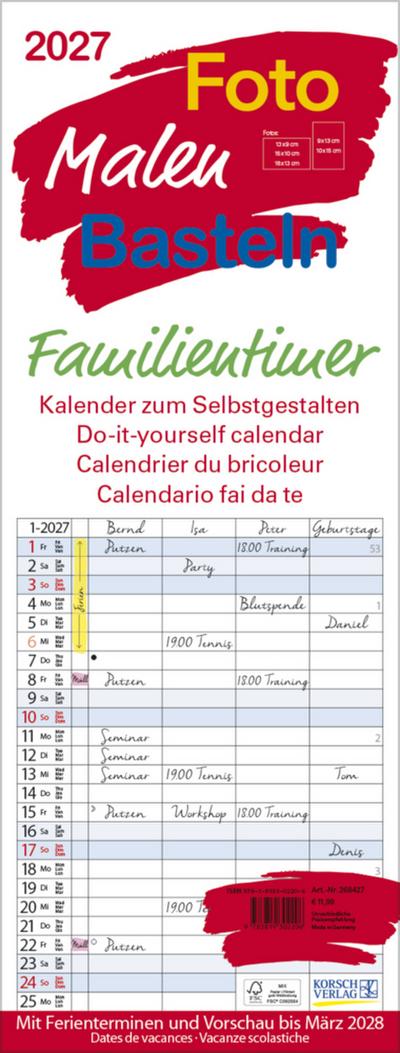 Foto-Malen-Basteln Familientimer 2027