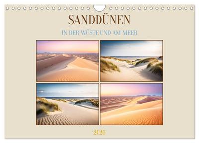 Sanddünen In der Wüste und am Meer (Wandkalender 2026 DIN A4 quer), CALVENDO Monatskalender