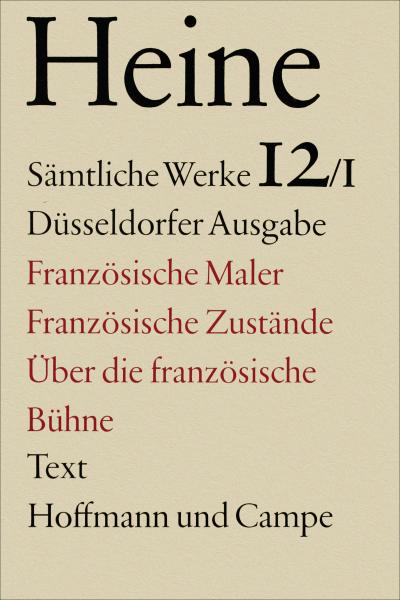 Heine, H: Sämtl. Werke 12/1