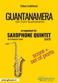 Saxophone Quintet "Guantanamera" score & parts