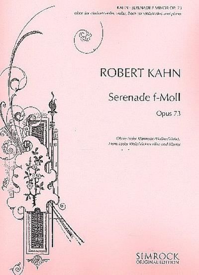 Serenade op.73für Violine, Viola) Horn (Viola, Violoncello) und Klavier