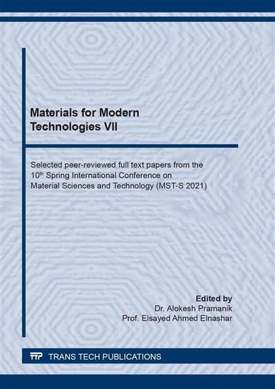 Materials for Modern Technologies VII