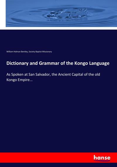 Dictionary and Grammar of the Kongo Language