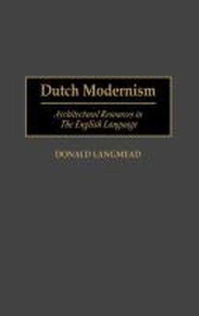 Dutch Modernism