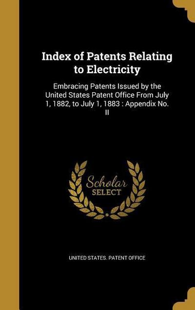 INDEX OF PATENTS RELATING TO E