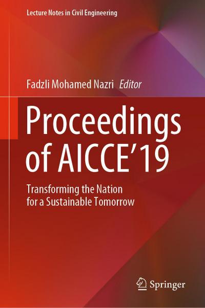 Proceedings of AICCE’19