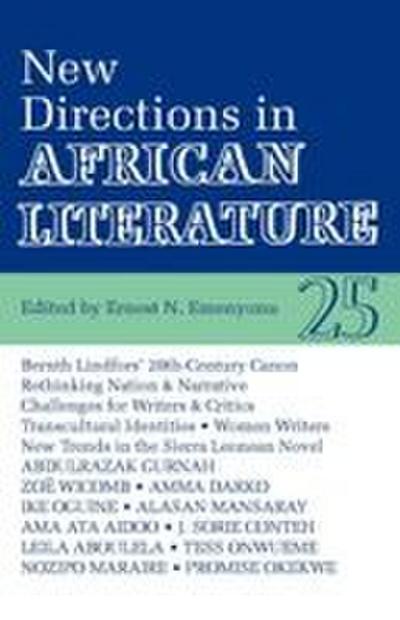 Alt 25 New Directions in African Literature