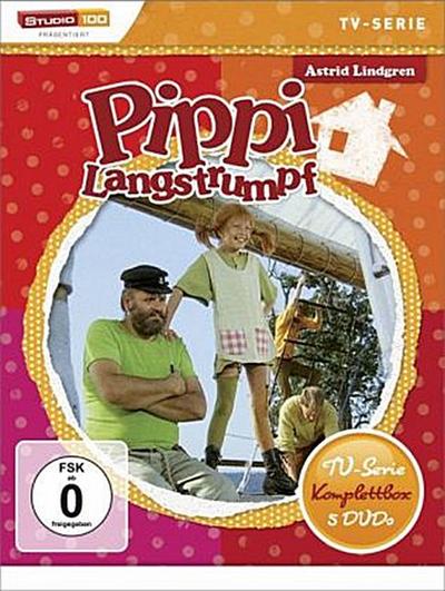 Pippi Langstrumpf TV-Serien Box, 5 DVDs, 5 DVD-Video
