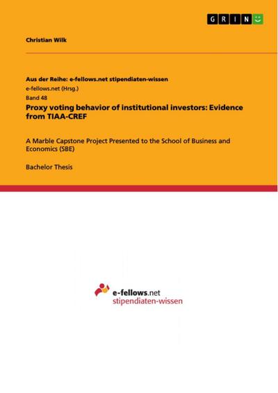 Proxy voting behavior of institutional investors: Evidence from TIAA-CREF