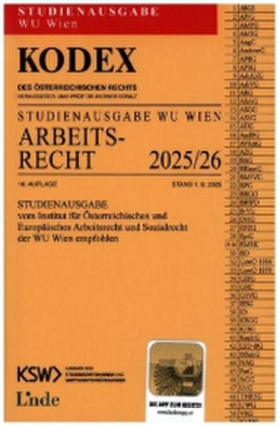KODEX Studienausgabe Arbeitsrecht WU 2025/26