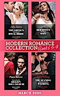 Modern Romance March 2020 Books 5-8: The Greek’s Duty-Bound Royal Bride / Her Boss’s One-Night Baby / Demanding His Billion-Dollar Heir / The Scandal Behind the Italian’s Wedding
