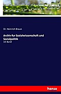 Archiv fur Sozialwissenschaft und Sozialpolitik