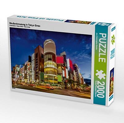 Straßenkreuzung in Tokyo Ginza (Puzzle)