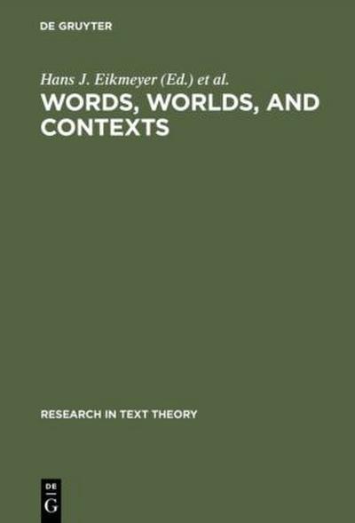 Words, Worlds, and Contexts