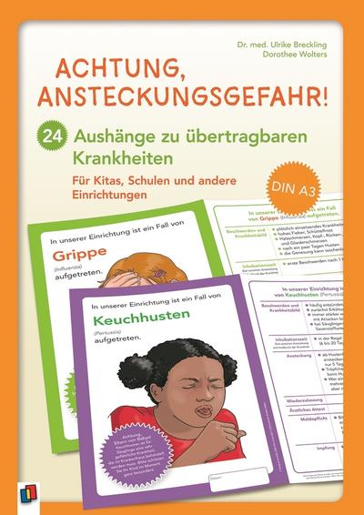 Achtung, Ansteckungsgefahr! - 24 Aushänge zu übertragbaren Krankheiten