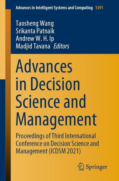 Advances in Decision Science and Management