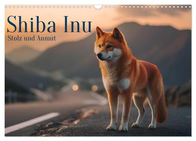 Shiba Inu - Stolz und Anmut (Wandkalender 2026 DIN A3 quer), CALVENDO Monatskalender