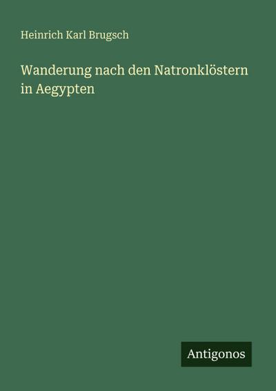 Wanderung nach den Natronklöstern in Aegypten
