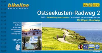 Ostseeküsten-Radweg Mecklenburg-Vorpommern. Von Lübeck nach Ahlbeck /Usedom. Mit Rügen-Rundweg. 680 km, wetterfest/reißfest, GPS-Tracks Download, LiveUpdate