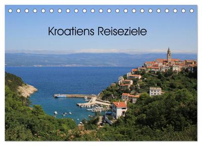 Kroatiens Reiseziele (Tischkalender 2025 DIN A5 quer), CALVENDO Monatskalender