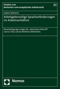 Arbeitgeberseitige Sprachanforderungen im Arbeitsv