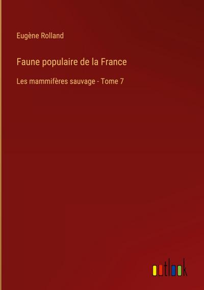 Faune populaire de la France
