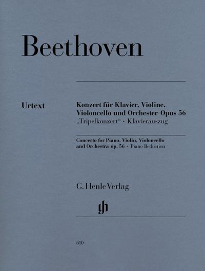 Ludwig van Beethoven - Konzert C-dur op. 56 für Klavier, Violine und Violoncello mit Begleitung des Orchesters (Tripelkonzert)