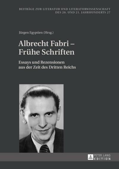 Albrecht Fabri – Fruehe Schriften