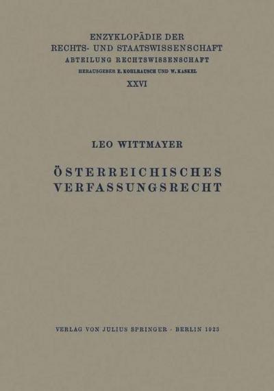 Österreichisches Verfassungsrecht