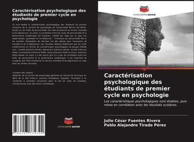 Caractérisation psychologique des étudiants de premier cycle en psychologie