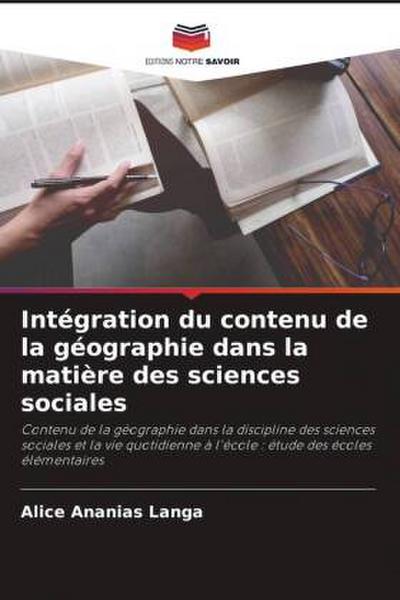 Intégration du contenu de la géographie dans la matière des sciences sociales