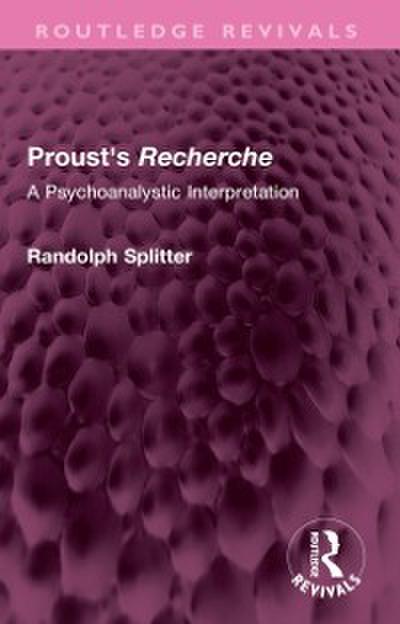 Proust’s Recherche