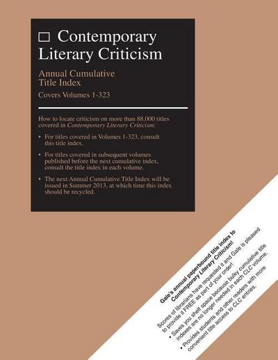 Contemporary Literary Criticism Cumulative Title Index