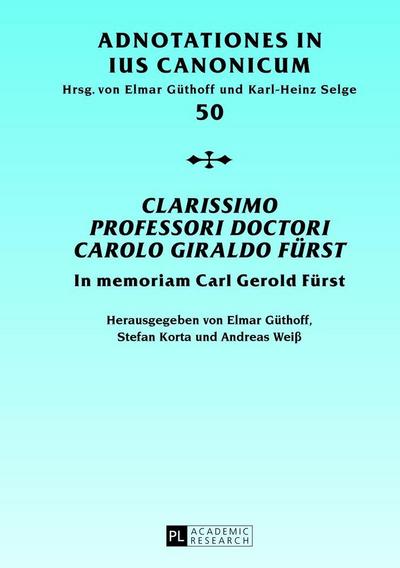 "Clarissimo Professori Doctori Carolo Giraldo Fürst"