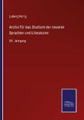 Archiv für das Studium der neueren Sprachen und Li