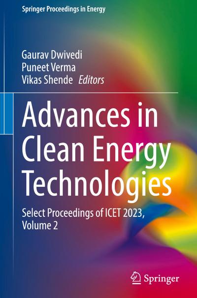 Advances in Clean Energy Technologies