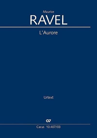 LAurore (Klavierauszug)