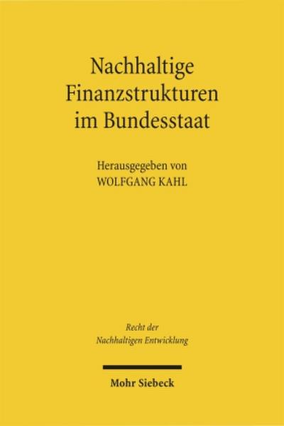 Nachhaltige Finanzstrukturen im Bundesstaat