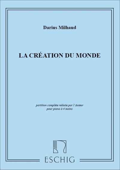 La creation du monde op.81apour piano a 4 mains