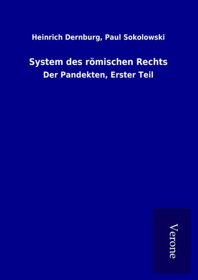 System des römischen Rechts