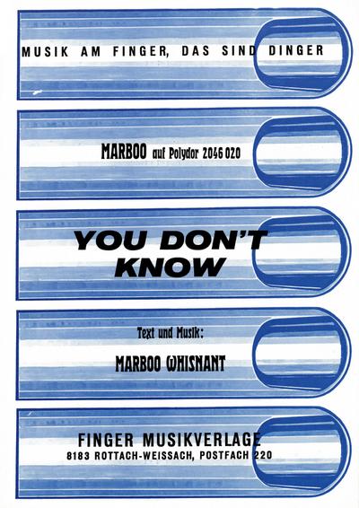 You don’t know