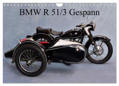 BMW R 51/3 Gespann (Wandkalender 2026 DIN A4 quer), CALVENDO Monatskalender