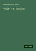 Principles of the criminal law