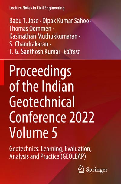 Proceedings of the Indian Geotechnical Conference 2022 Volume 5