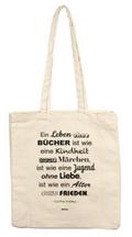 Stofftasche ’Ein Leben ohne Bücher’